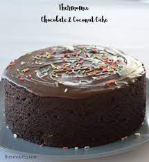 Thermomix Chocolate And Coconut Cake Recipe Coconut Cake Coconut Cake Recipe Coconut Chocolate Cake
