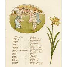 Language Of Flowers Kate Greenaway 1884 Language Of Flowers Flower Meanings Flowers