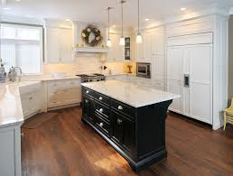 Select from three colors, black, true white, or grey to complement your kitchen decor with this sturdy and functional cart. White Kitchen With Black Island Transitional Kitchen Boston By Vartanian Custom Cabinets Houzz Uk