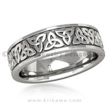Mens Celtic Trinity Knot Wedding Band Mens Wedding Rings Celtic Wedding Bands Rings For Men