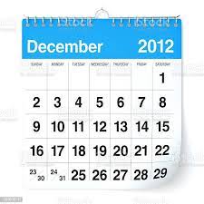 December 2012 Calendar Stock Photo Download Image Now Istock