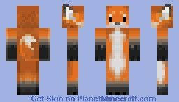 red fox minecraft skin for costume idea coloration red