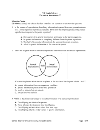 In order to survive and reproduce organisms need to have what type of traits? G7sc Test7 Secondary Science