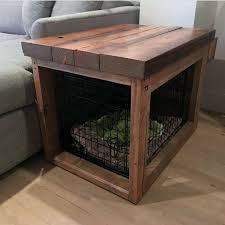 43 This Diy Dog Crate Furniture Piece Will Transform Your Living Room 45 Diy Dog Crate Dog Crate Furniture Dog Crate Table