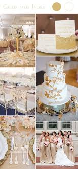 2017 Wedding Color Scheme Trends Gold And Ivory Wedding Color Schemes Gold Gold Wedding Colors Gold Wedding Inspiration