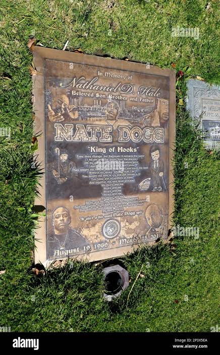 Long Beach, California, USA 2nd March 2023 Rapper Nate Dogg's Grave in  Gardens of the Sacrament section at Forest Lawn Long Beach Memorial Park  Cemetery on March 2, 2023 in Long Beach,
