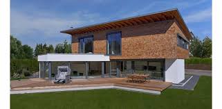 Für sie empfohlene häuser von baufritz. Baufritz Holzdesignhaus Mit Schindelfassade Und Pultdach