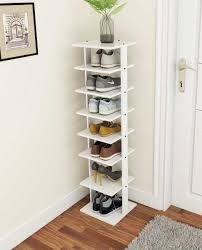 The storage rack is ideal for cluttered closets, tight spaces, and small living areas. 27 Stellar Shoe Storage Ideas For Small Spaces Tiny Partments In 2021 Vertical Shoe Rack Shoe Rack Organization Diy Shoe Rack