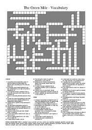 Maybe you would like to learn more about one of these? The Green Mile Vocabulary Crossword Puzzle By M Walsh Tpt