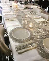 Silver Fancy 80th Birthday Decor Table Decorations Table Settings