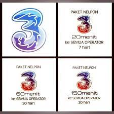 Dengan penggunaan 150 menit per. Paket Telpon Telepon Nelpon Nelepon Three 3 Tri Ke Semua Operator Shopee Indonesia
