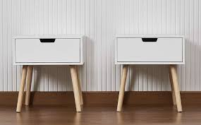 Take a look at our newest collection including beautiful one, two and three drawer nightstands, bedside tables, perfect for any bedroom decor schemes. Sue Ryder Pair Of Retro Contemporary Scandi Style Bedside Cabinets Tables White Bedroom Furniture Home Kitchen Keramikaskoljka Si