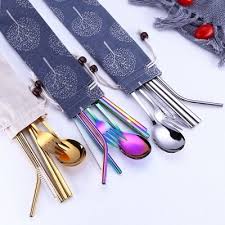 Ada juga set alat makan sendok garpu sumpit stainless steel dengan harga rp 80.000. Jual Set Alat Makan Piknik Sendok Garpu Sumpit Sedotan Pouch Harga Murah Ralali Com Harga Grosir 2021 Ralali Com