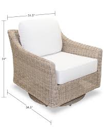 Furniture Willough Outdoor Swivel Glider With Sunbrella Cushions Created For Macy S Reviews Furniture Macy S In 2020 Deck Furniture Layout Sunbrella Cushions Mattress Furniture