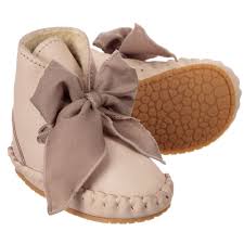 Leather First Walker Boots For Girl By Donsje Discover More Beautiful Designer Shoes For Kids Online With Images Walker Boots Baby Boots Leather Baby