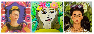 Me and my doll (1937) due to the 1925 bus. Frida Kahlo Inspired Self Portraits For Kids Display My Art