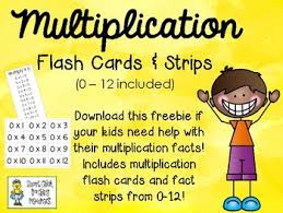 Other printable multiplication flash cards. Free Multiplication Flash Cards And Fact Strips 0 12 By Smart Chick