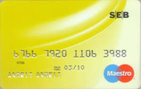 Välj det kort som passar dig. Bankkort Seb Bank Debit Card Seb Bank Ukraina Col Ua Ms 0208 1