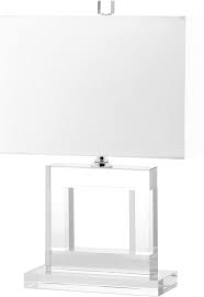 Amazon Com Safavieh Lighting Collection Town Square Crystal 20 5 Inch Table Lamp Home Kitchen Square Table Lamp Crystal Table Lamps Lamp