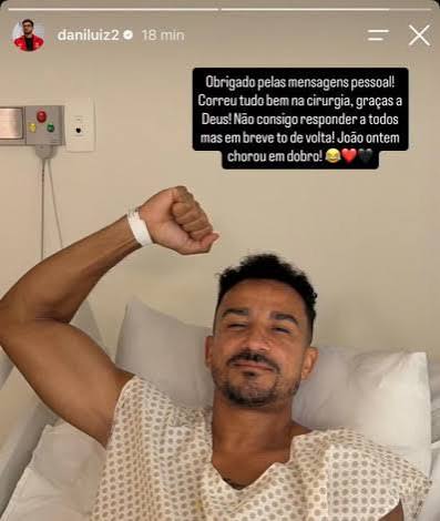 Danilo se manifesta ap&oacute;s cirurgia: 'Em breve estou de volta!' | Flamengo | O Dia