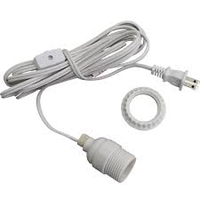 E26 E27 Light Bulb Socket With Cord And Plug Uk