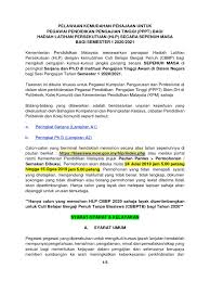 Penawaran kemudahan penajaan/cuti belajar bergaji. Hlp