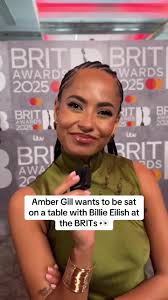 Amber Gill's Dream Table at BRIT Awards 2025 with Billie Eilish