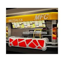 KFC Fast-Food-Barth eke und Barth eke aus künstlichem Marmor