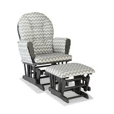Storkcraft Chevron Hoop Custom Glider Chair Ottoman Set Kohls In 2020 Glider And Ottoman Chair And Ottoman Set Ottoman Set