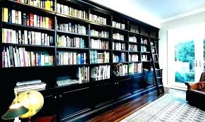 Black Billy Bookcase With Doors Built In Cabinets With Ladder Google Search Home Office Shelves Home Office Design Home