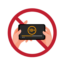 stop watch porn campaign sign icon, mature video warning symbol with hand  and smartphone cartoon flat illustration vector isolated in white  background 4596254 Vector Art at Vecteezy