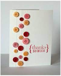 Strip folding heart greeting card tutorial. Button Greeting Cards Ideas For Handmade Homemade Card Making Cards Handmade Homemade Greeting Cards Greeting Cards Handmade