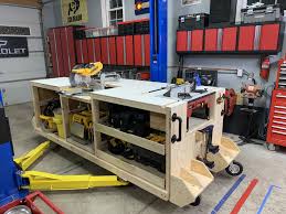 Mobile Dewalt Workbench Garage Design Workbench Woodworking