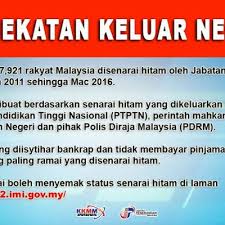 Maybe you would like to learn more about one of these? Semak Nama Senarai Hitam Ptptn Dan Imigresen Melalui Online
