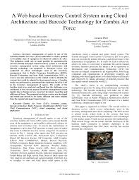 Inventory management system with php, mysql, bootstrap, jquery ajaxthis project inventory system is developed with php programming, mysql, bootstrap, and. Pdf A Web Based Inventory Control System Using Cloud Architecture And Barcode Technology For Zambia Air Force