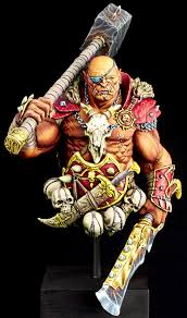 Black sun miniature produces a diverse range of high quality resin miniatures, specialising in fantasy and science fiction subjects, for painters, modellers and collectors. Chaos Half Orc Khorne Champion Black Sun Miniatures By Richard Sharp Putty Paint