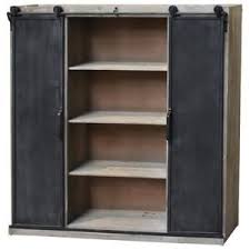 Meuble Industriel Etagere Bahut Porte En Fer Armoire 117 Cm Armoire En Bois Meuble Fer Et Bois Etagere Avec Panier