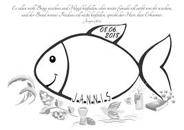 Tauffisch Bis 40 Gaste Fingerabdruck Fisch Taufe Etsy Geschenk Taufe Taufe Fisch Taufe