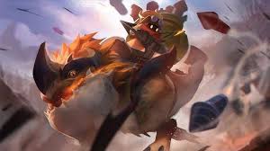 Mobile Legends Hadirkan Bart Dan Rahal Si Penunggang Dinosaurus Kedalam Land Of Dawn Dinosaurus Gambar Seni Anime