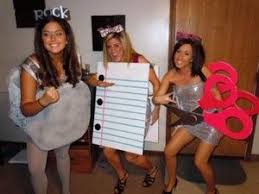 The steps are simple, start with a base set, add some wwe superstar accessories and you will be elbow dropping. How To Win Rock Paper Scissors Almost Every Time Homemade Halloween Costumes Diy Halloween Costumes Rock Paper Scissors Costume