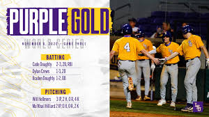 Lsu baseball plays oregon state on saturday, june 24 at 3 p.m. Lsu Baseball On Twitter Stats From Game 3 Of The Purple Gold World Series
