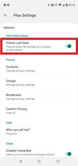 Next, go to your gbwhatsapp privacy section and tap on the option to hide online status.; How To Hide The Online Status In Whatsapp Plus