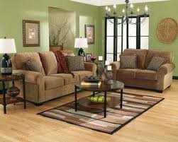 Tan Sofa Couch Love Seat 563 Green Walls Living Room Living Room Green Home Living Room