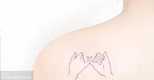 Endearing pinky promise tattoos tattoodo. Pinky Promise Tattoo On The Left Shoulder Blade