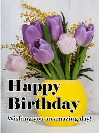 Is today the happy birthday of your beloved one? Happy Birthday Flower Cards Birthday Greeting Cards By Davia Free Ecards