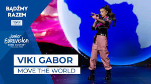 Winner of junior eurovision song contest 2019. Viki Gabor Move The World Text Songtextes De