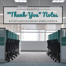 —— the secret to success is to treat any job as an thank you so much! Sample Thank You Notes And Appreciation Letters For Employees Toughnickel