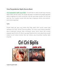Sipilis pada pria dapat dilihat dengan adanya gejala luka pada alat kelamin, kenali gejala, penyebab dan pengobatannya. Cara Penyembuhan Sipilis Secara Alami