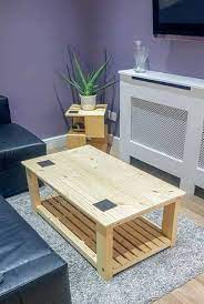 Polish up a beautiful slab of wood, add some retro hairpin legs and voila! Pine Wood Coffee Table Diy The Carpenter S Daughter