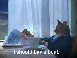 I Should Buy A Boat Cat Know Your Meme